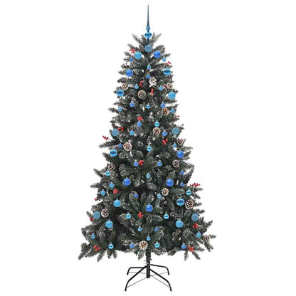 Künstlicher Weihnachtsbaum Grün 210 cm PVC, Plastik und Stahl