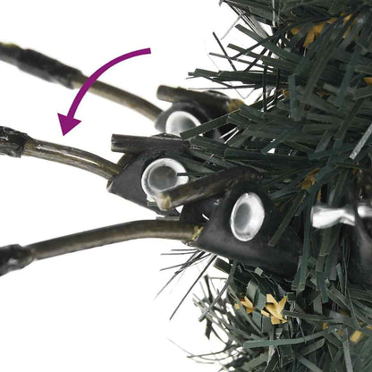 Künstlicher Weihnachtsbaum Grün 210 cm PVC, Plastik und Stahl