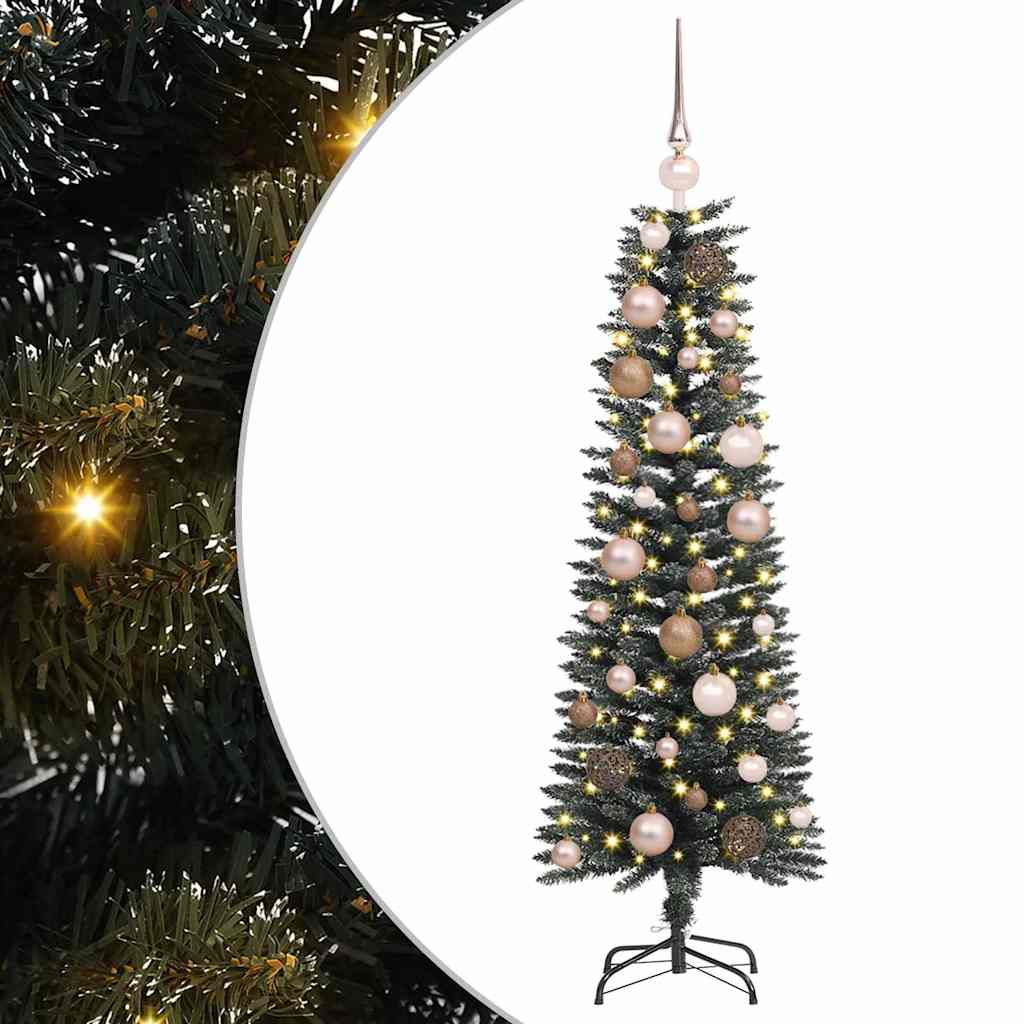 Künstlicher Weihnachtsbaum mit 150 LEDs mit Ständer Grün 120 cm