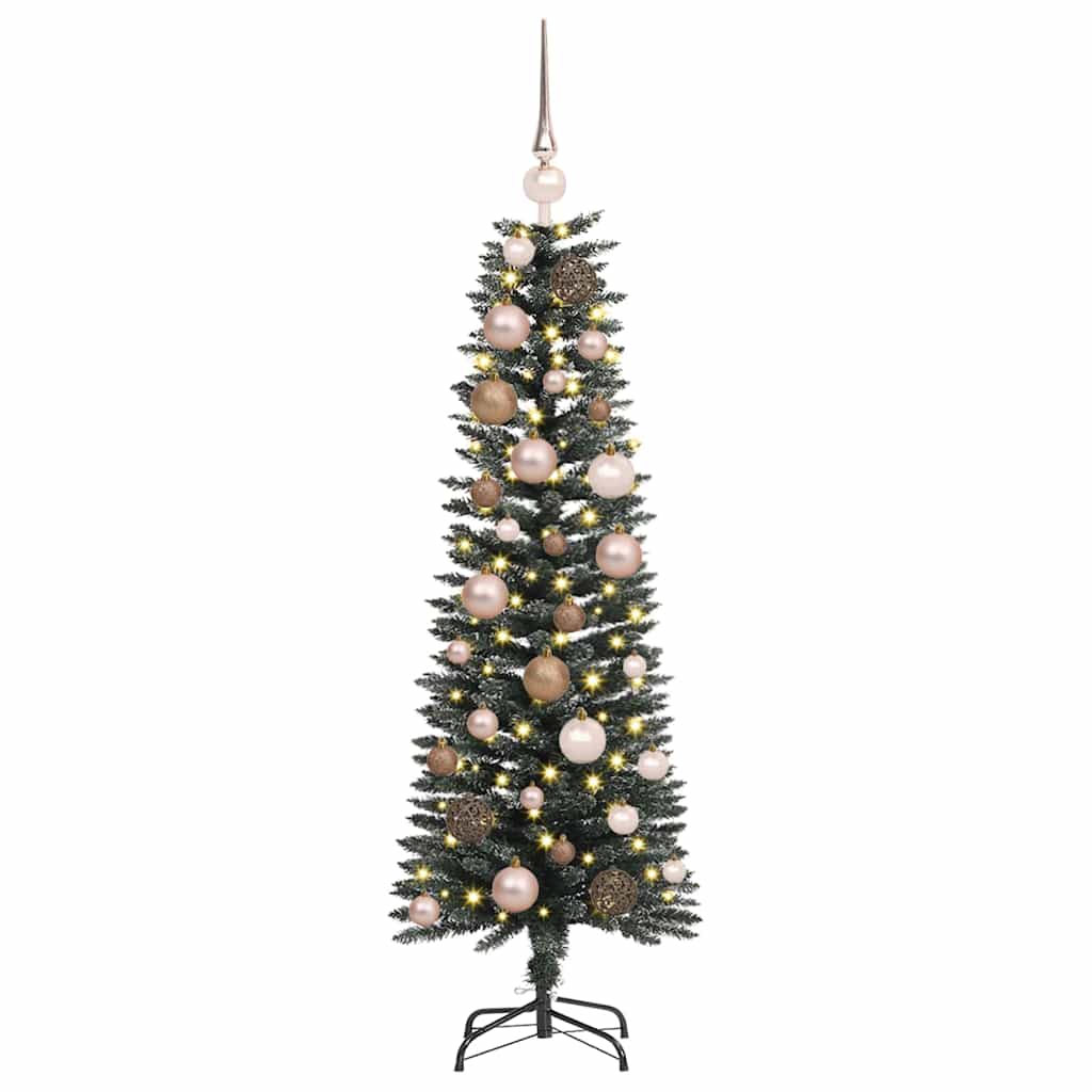 Künstlicher Weihnachtsbaum mit 150 LEDs mit Ständer Grün 120 cm