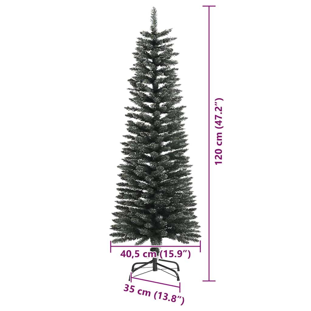 Künstlicher Weihnachtsbaum mit 150 LEDs mit Ständer Grün 120 cm