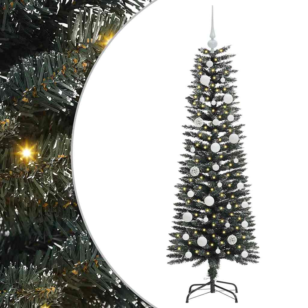 Künstlicher Weihnachtsbaum mit 150 LEDs mit Ständer Grün 120 cm