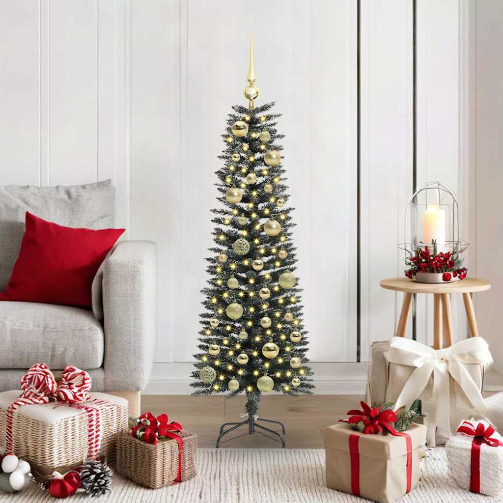 Künstlicher Weihnachtsbaum mit 150 LEDs mit Ständer Grün 120 cm