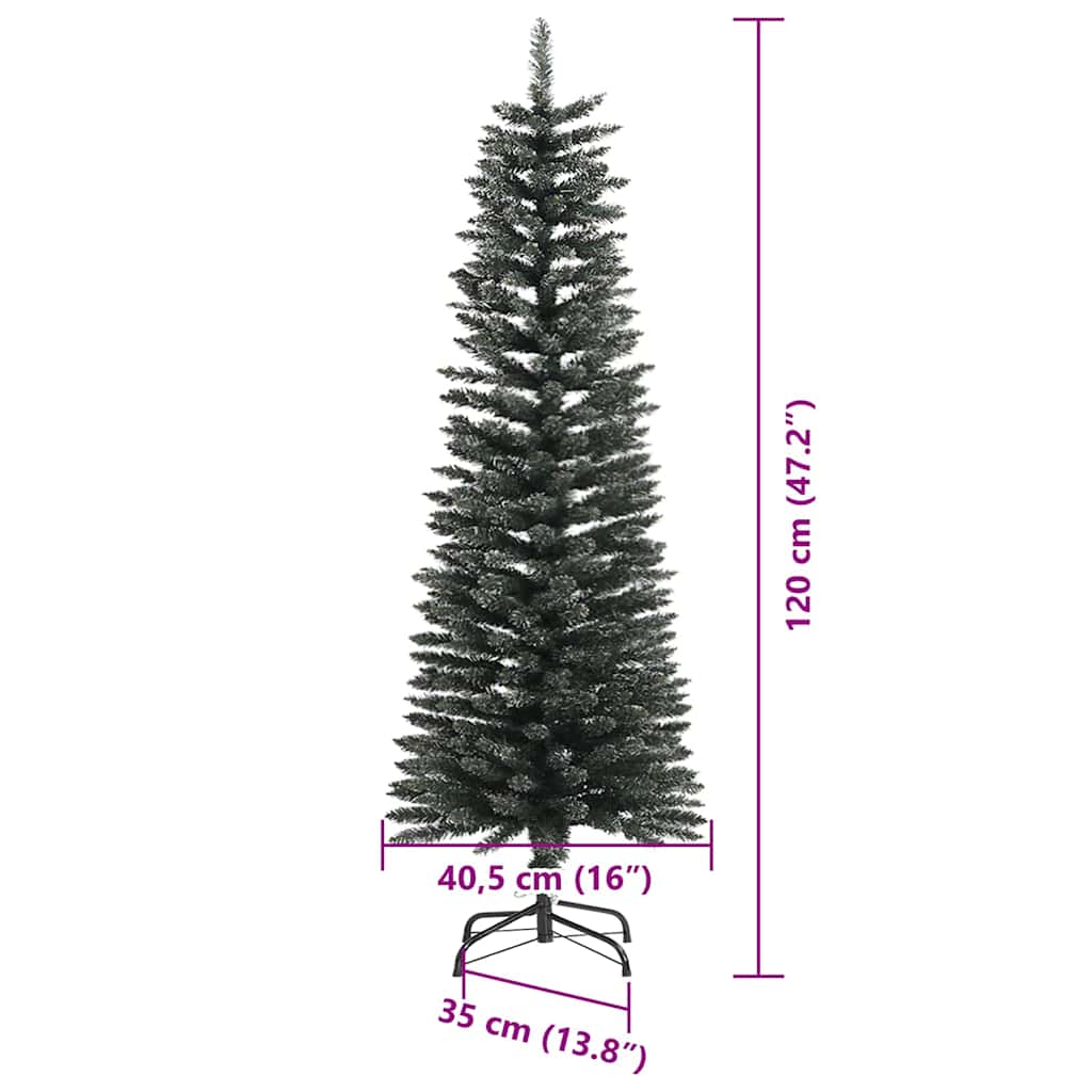 Künstlicher Weihnachtsbaum mit 150 LEDs mit Ständer Grün 120 cm