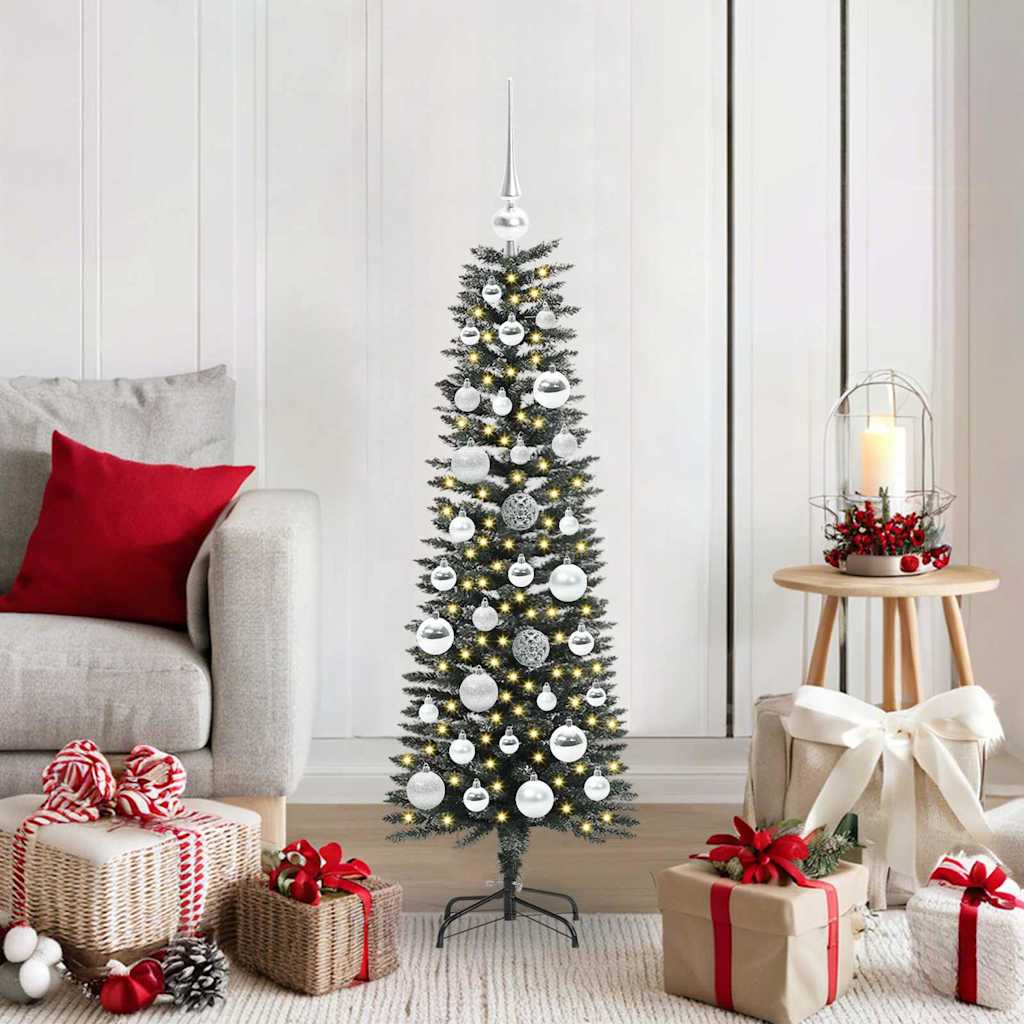 Künstlicher Weihnachtsbaum mit 150 LEDs mit Ständer Grün 120 cm