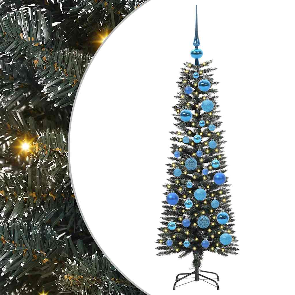 Künstlicher Weihnachtsbaum mit 150 LEDs mit Ständer Grün 120 cm
