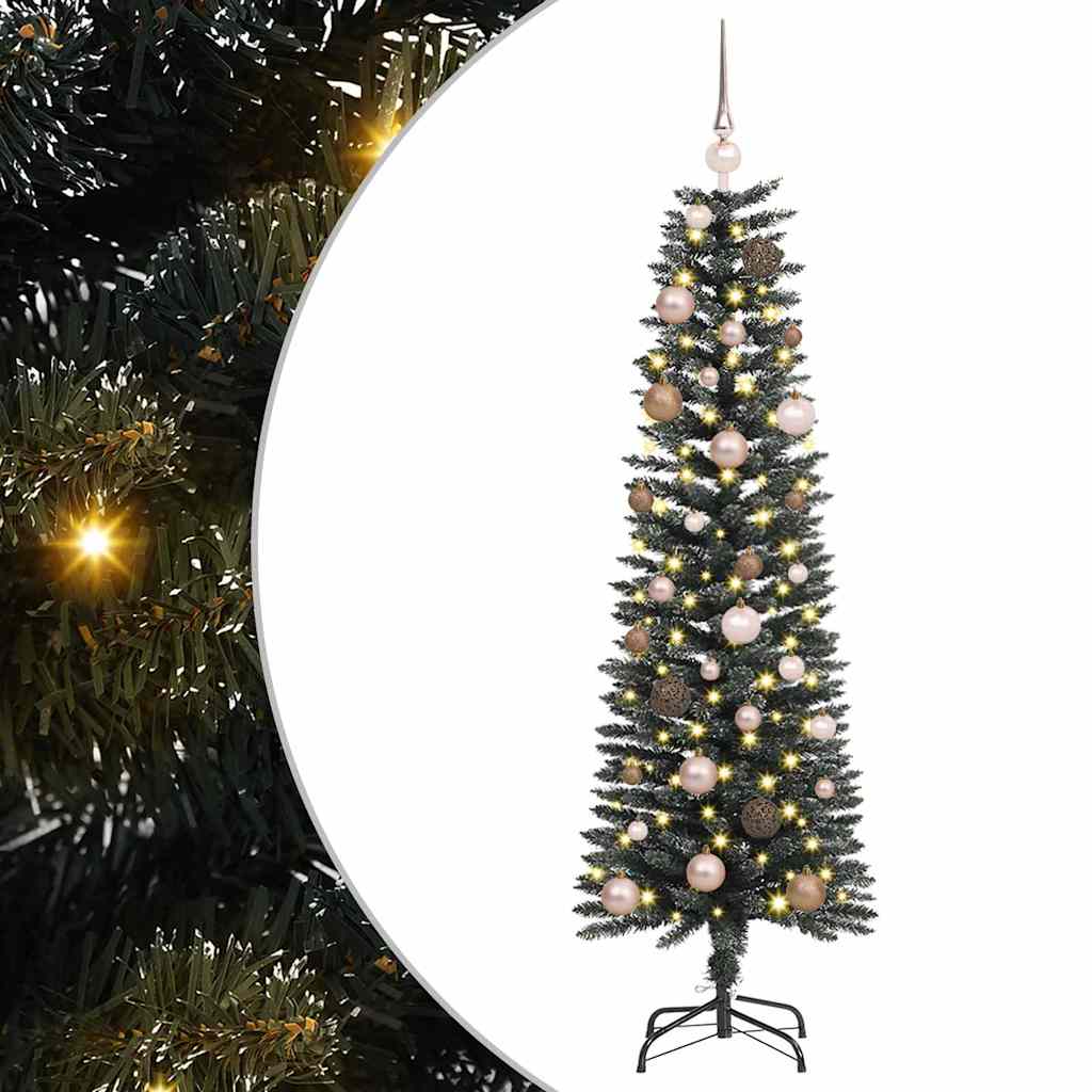 Künstlicher Weihnachtsbaum mit 150 LEDs mit Ständer Grün 150 cm