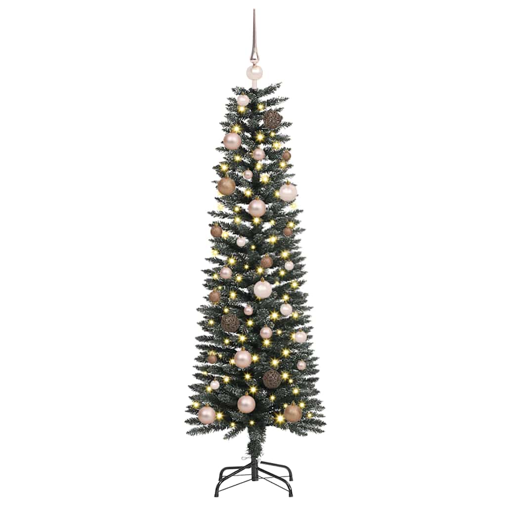 Künstlicher Weihnachtsbaum mit 150 LEDs mit Ständer Grün 150 cm