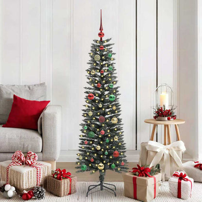Künstlicher Weihnachtsbaum mit 150 LEDs mit Ständer Grün 150 cm