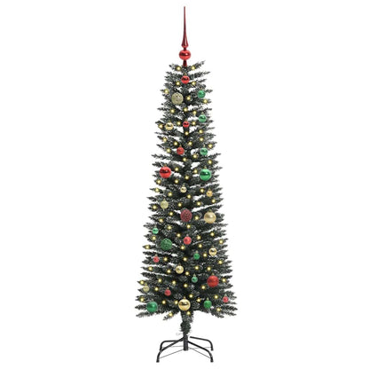 Künstlicher Weihnachtsbaum mit 150 LEDs mit Ständer Grün 150 cm