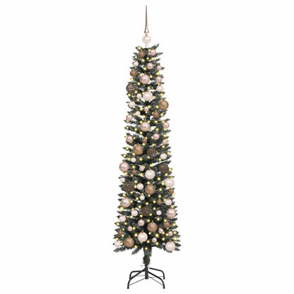 Künstlicher Weihnachtsbaum mit 300 LEDs mit Ständer Grün 180 cm