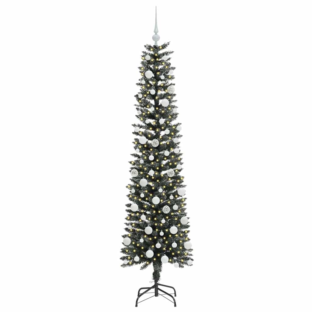 Künstlicher Weihnachtsbaum mit 300 LEDs mit Ständer Grün 180 cm