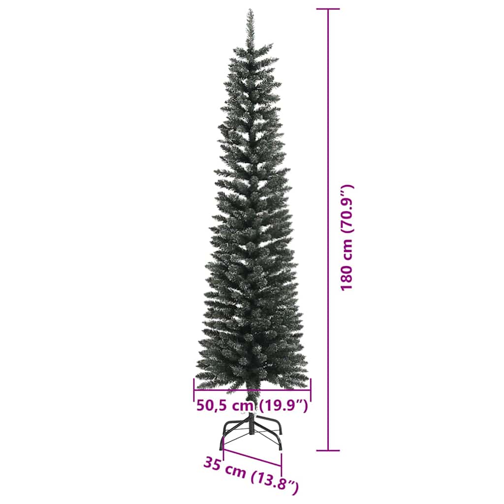 Künstlicher Weihnachtsbaum mit 300 LEDs mit Ständer Grün 180 cm