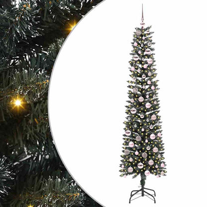 Künstlicher Weihnachtsbaum mit 300 LEDs mit Ständer Grün 210 cm