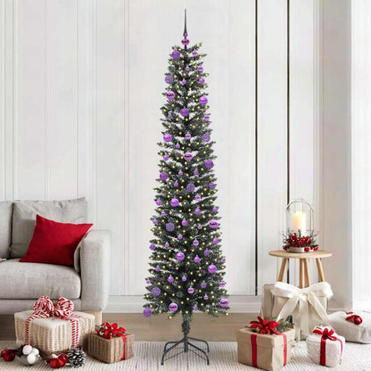 Künstlicher Weihnachtsbaum mit 300 LEDs mit Ständer Grün 210 cm