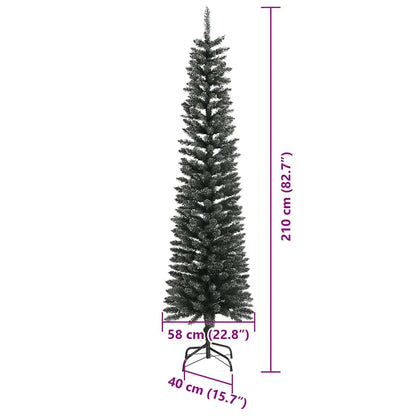 Künstlicher Weihnachtsbaum mit 300 LEDs mit Ständer Grün 210 cm