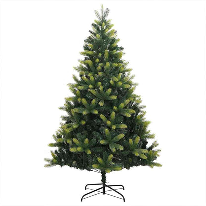 Künstlicher Klapp-Weihnachtsbaum mit 300 LEDs Grün 180 cm