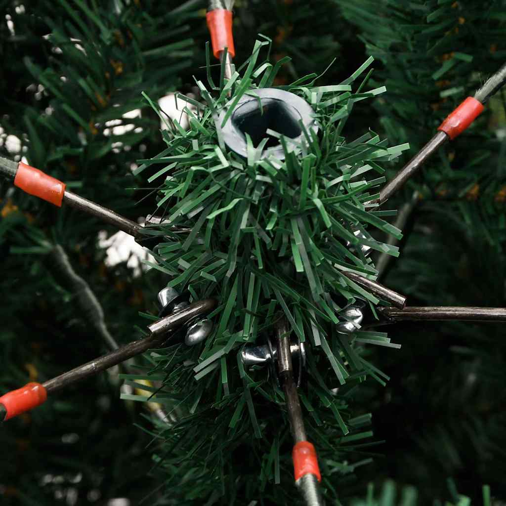 Künstlicher Klapp-Weihnachtsbaum mit 300 LEDs Grün 210 cm