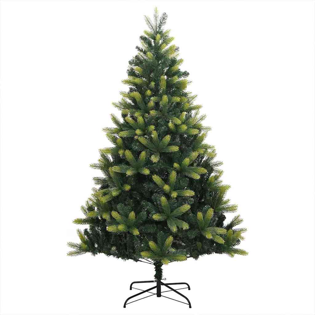 Künstlicher Klapp-Weihnachtsbaum mit 300 LEDs Grün 210 cm