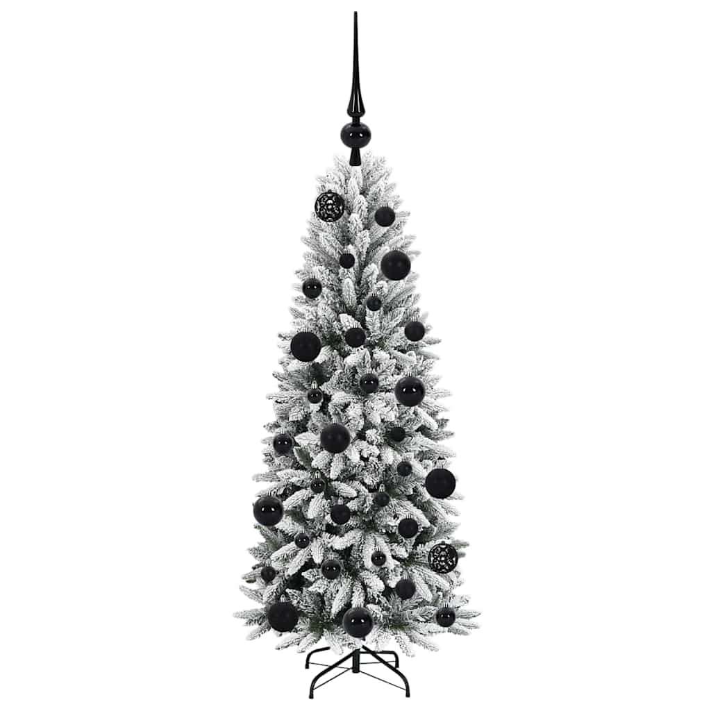 Künstlicher Weihnachtsbaum mit 150 LEDs mit Ständer Weiß 120 cm