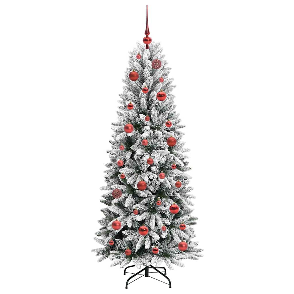 Künstlicher Weihnachtsbaum mit 150 LEDs mit Ständer Weiß 150 cm