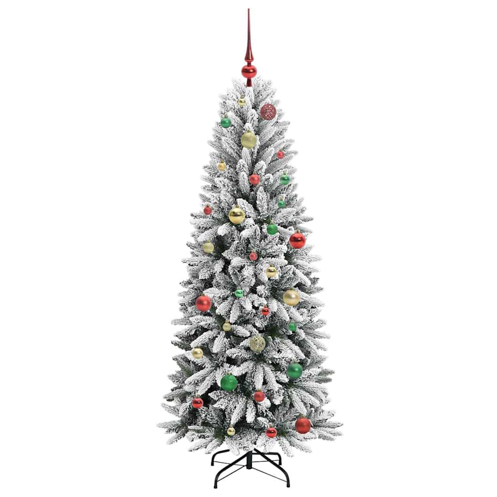 Künstlicher Weihnachtsbaum mit 150 LEDs mit Ständer Weiß 150 cm