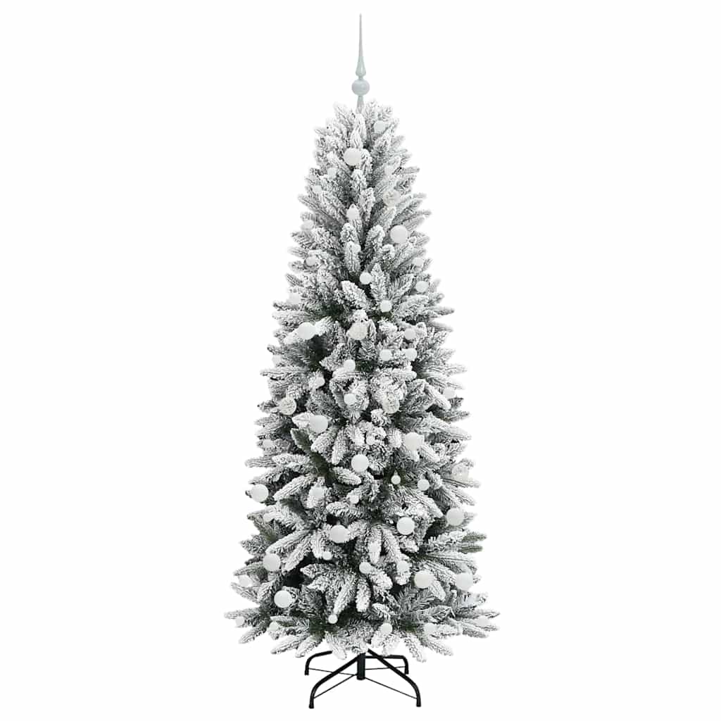 Künstlicher Weihnachtsbaum mit 300 LEDs mit Ständer Weiß 180 cm