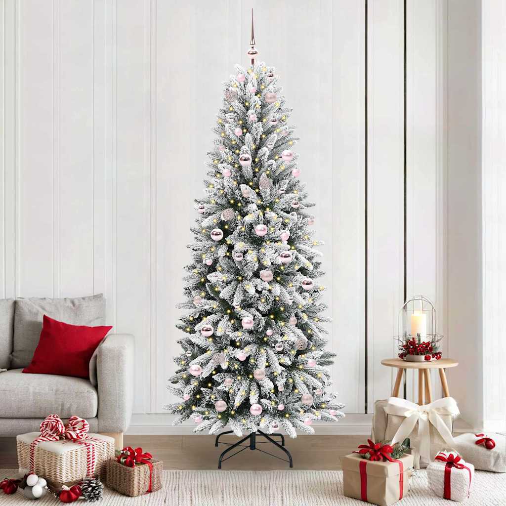Künstlicher Weihnachtsbaum Weiß 210 cm