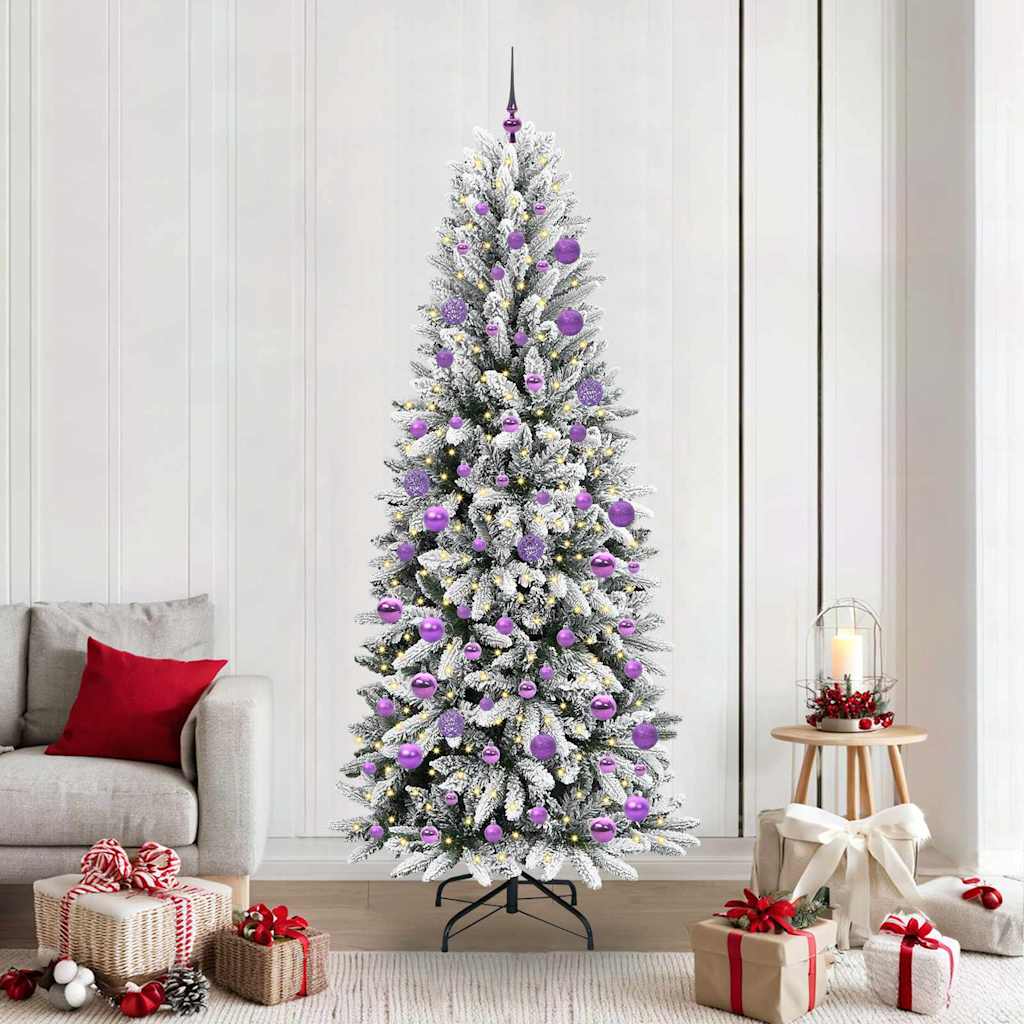 Künstlicher Weihnachtsbaum Weiß 210 cm