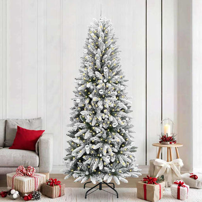 Künstlicher Weihnachtsbaum mit Weihnachtskugeln 240 cm 300 LEDs