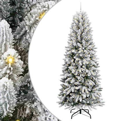 Künstlicher Weihnachtsbaum mit Weihnachtskugeln 240 cm 300 LEDs