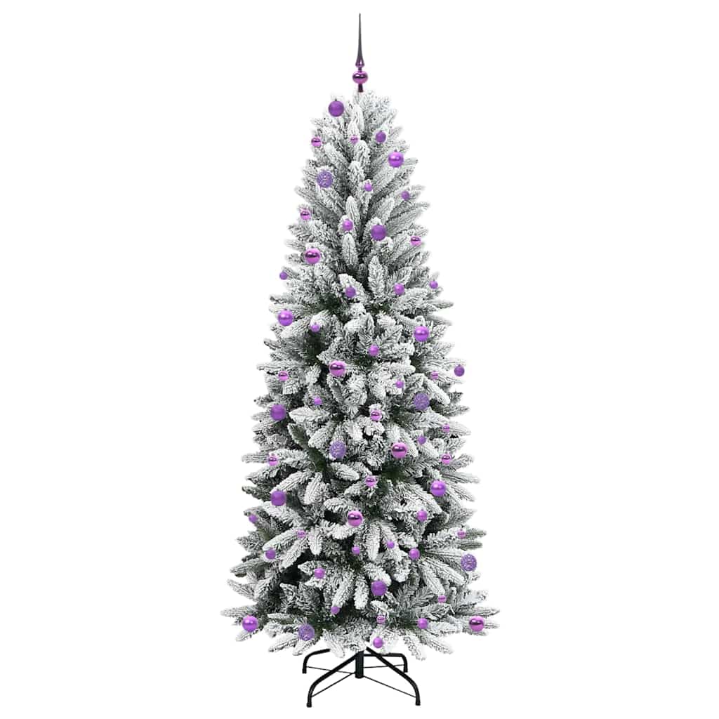 Künstlicher Weihnachtsbaum mit 300 LEDs mit Ständer Weiß 240 cm