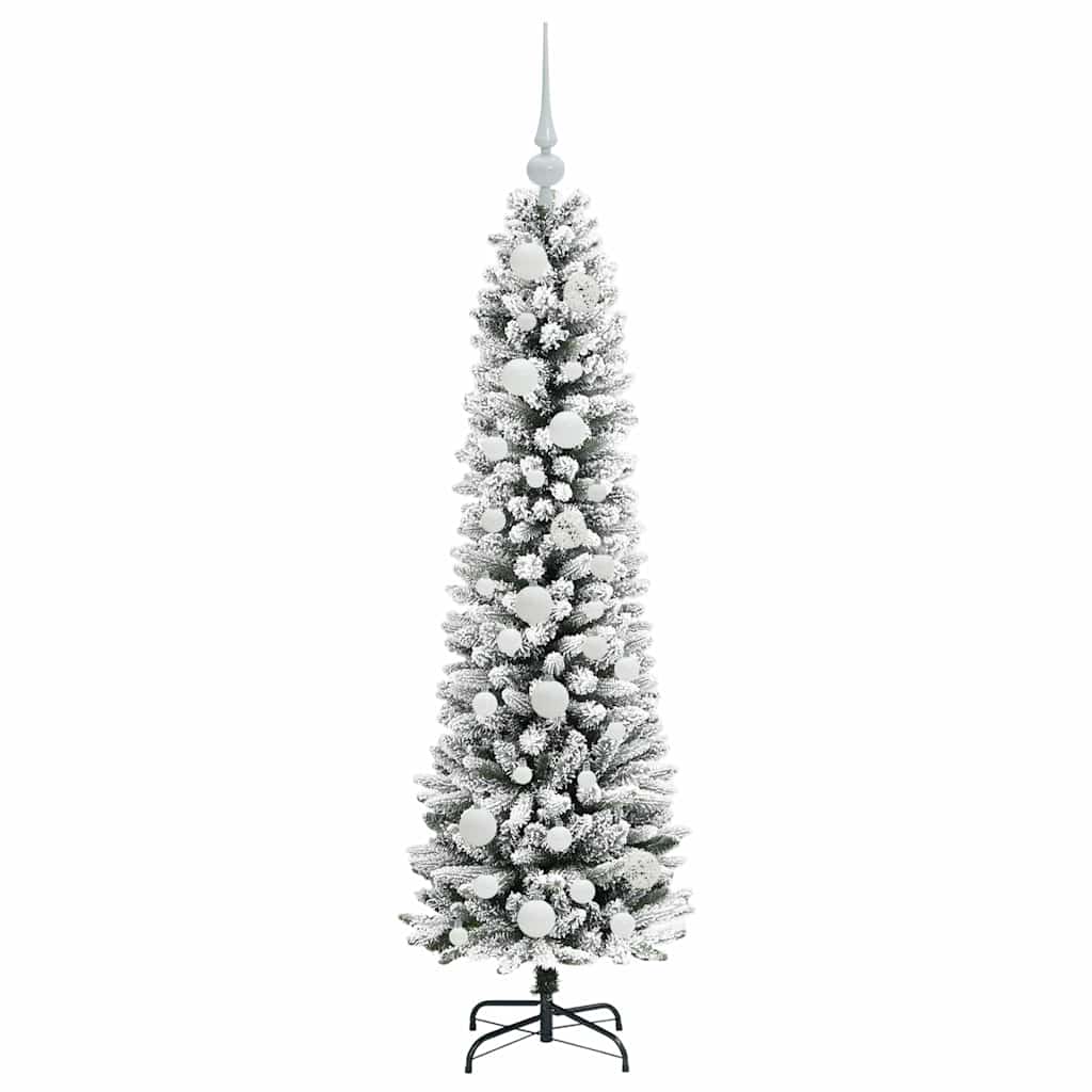 Künstlicher Weihnachtsbaum mit 150 LEDs mit Ständer Weiß 120 cm