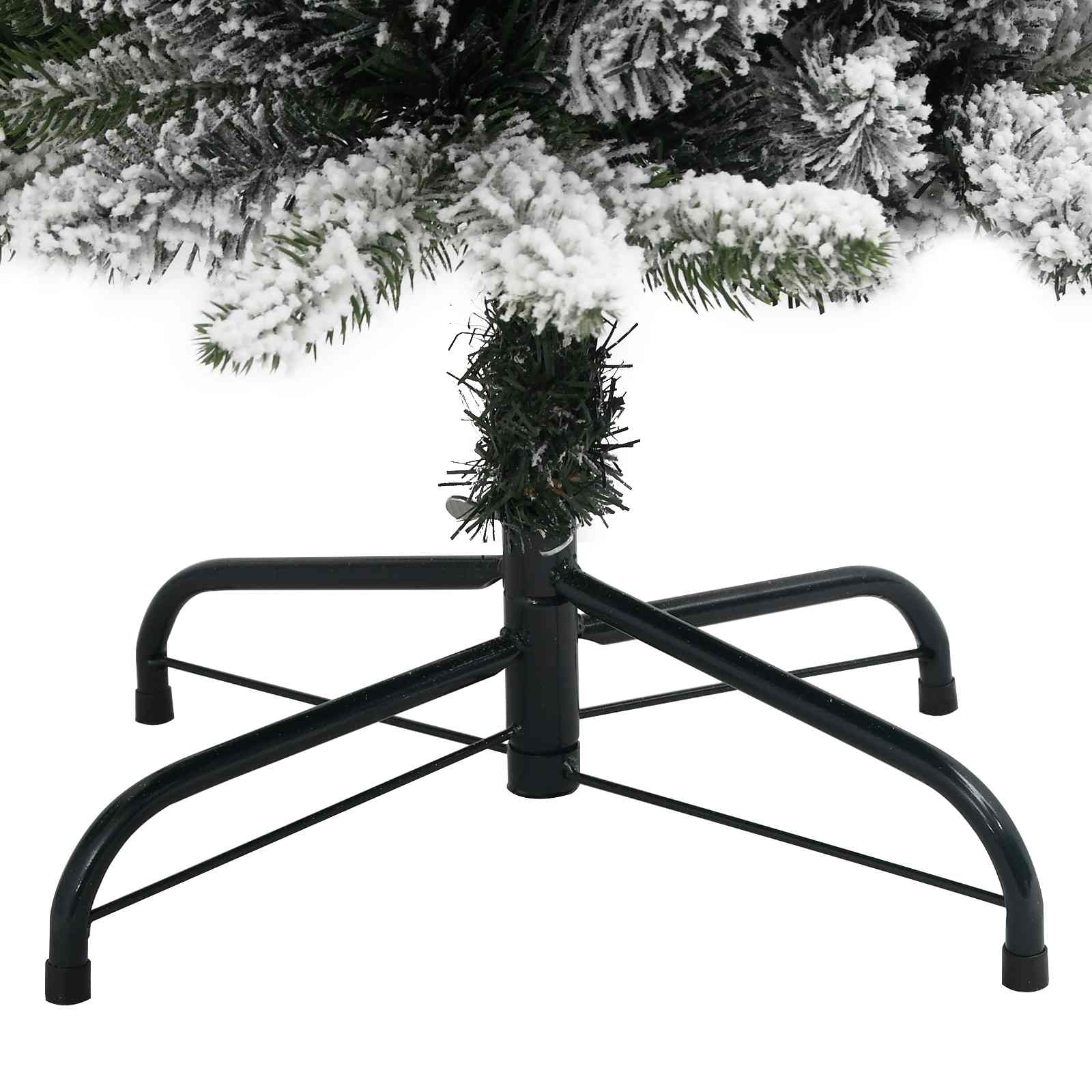 Künstlicher Weihnachtsbaum mit 150 LEDs mit Ständer Weiß 150 cm