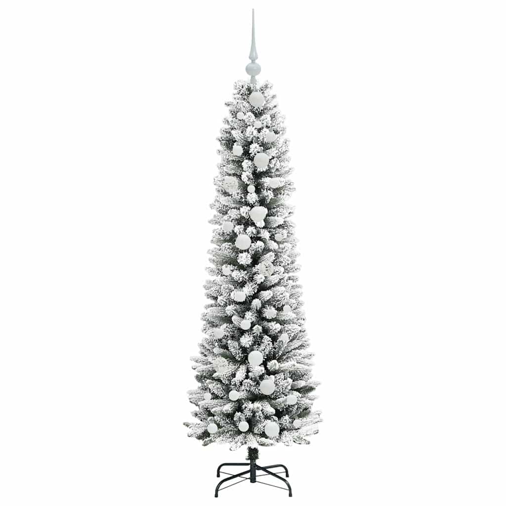 Künstlicher Weihnachtsbaum mit 150 LEDs mit Ständer Weiß 150 cm
