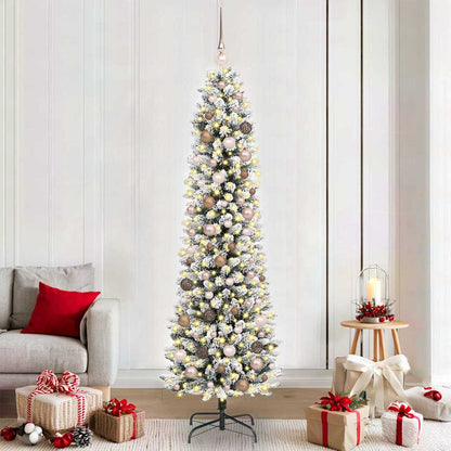 Künstlicher Weihnachtsbaum Weiß 210 cm