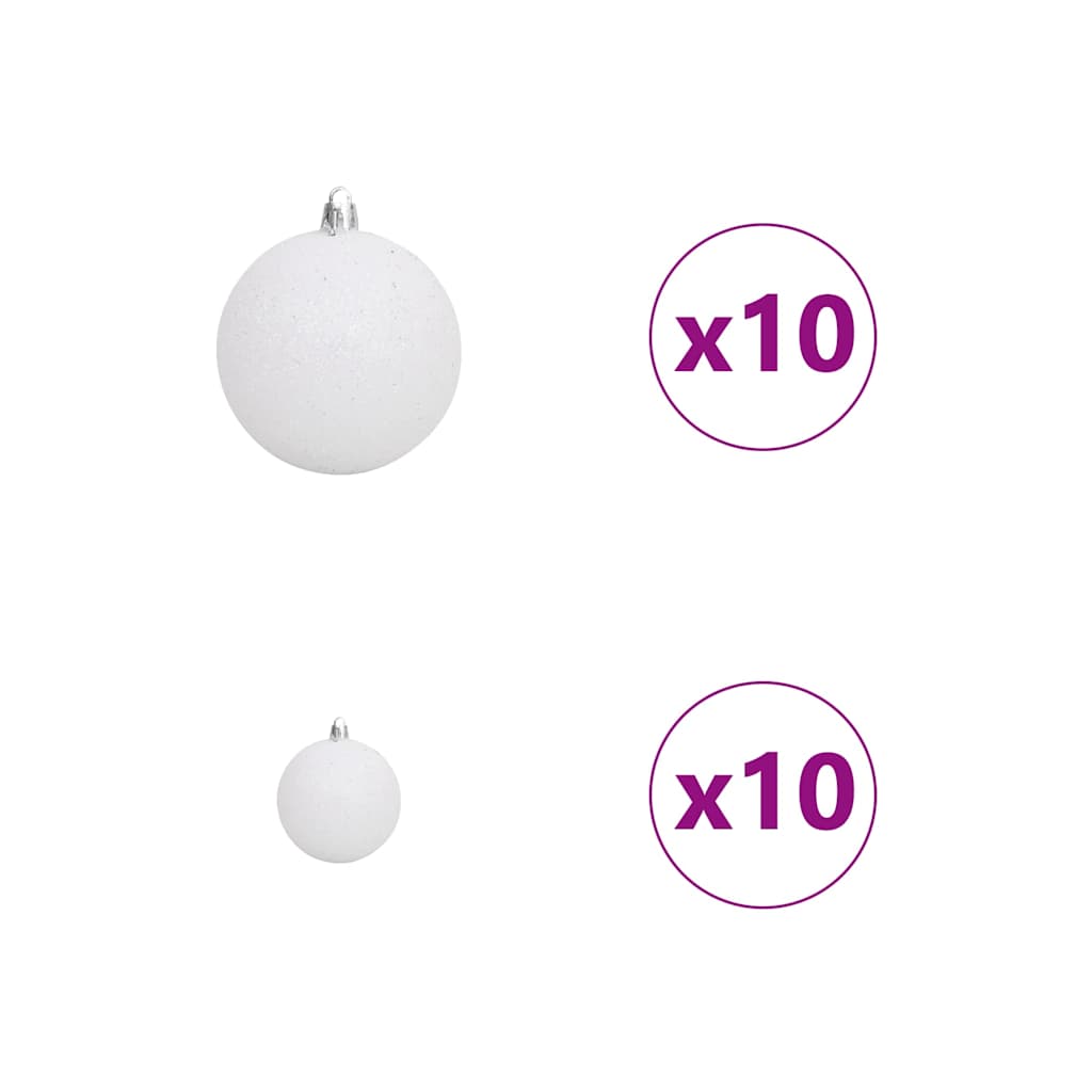 Künstlicher Weihnachtsbaum Weiß 210 cm