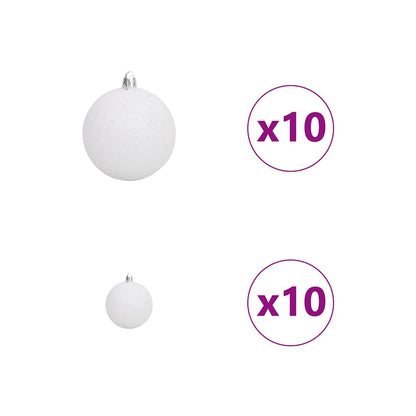 Künstlicher Weihnachtsbaum Weiß 210 cm