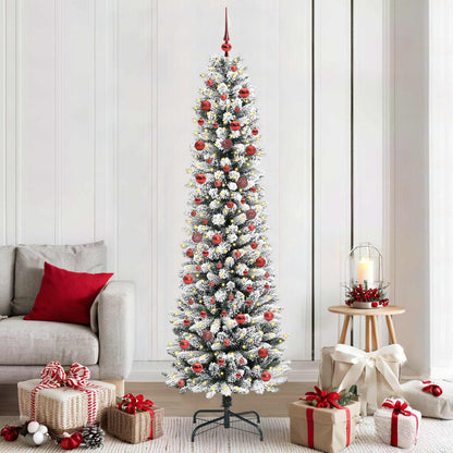 Künstlicher Weihnachtsbaum Weiß 210 cm