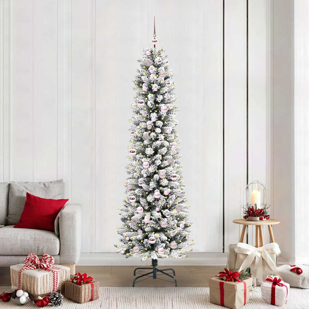 Künstlicher Weihnachtsbaum Weiß 210 cm