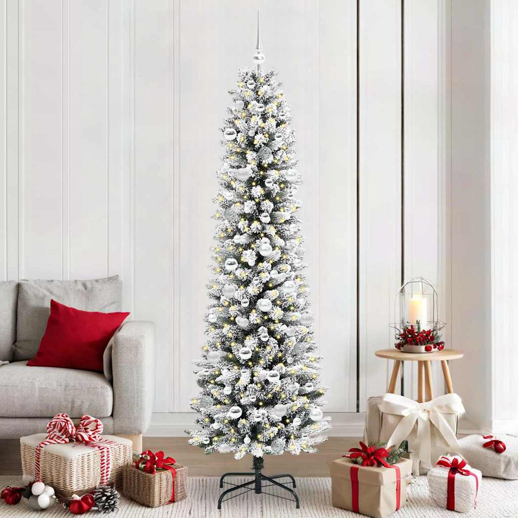 Künstlicher Weihnachtsbaum Weiß 210 cm