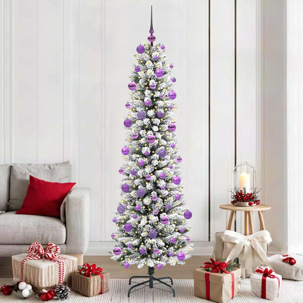 Künstlicher Weihnachtsbaum Weiß 210 cm
