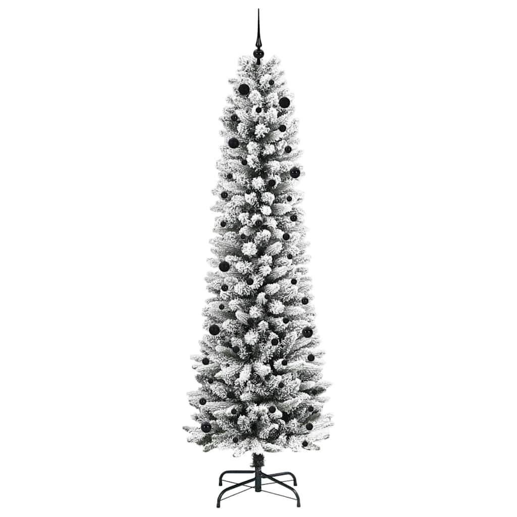 Künstlicher Weihnachtsbaum mit 300 LEDs mit Ständer Weiß 240 cm