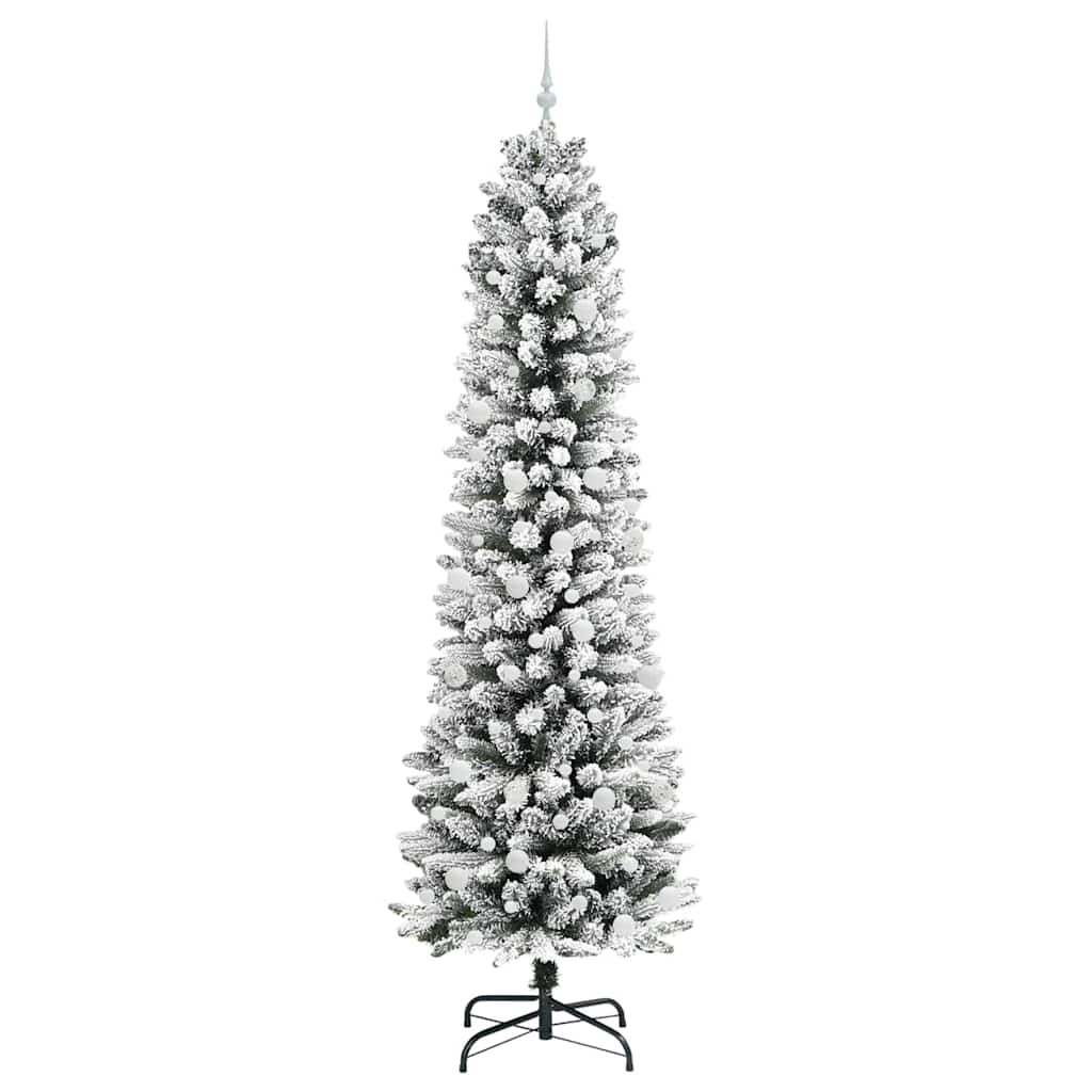 Künstlicher Weihnachtsbaum mit 300 LEDs mit Ständer Weiß 240 cm