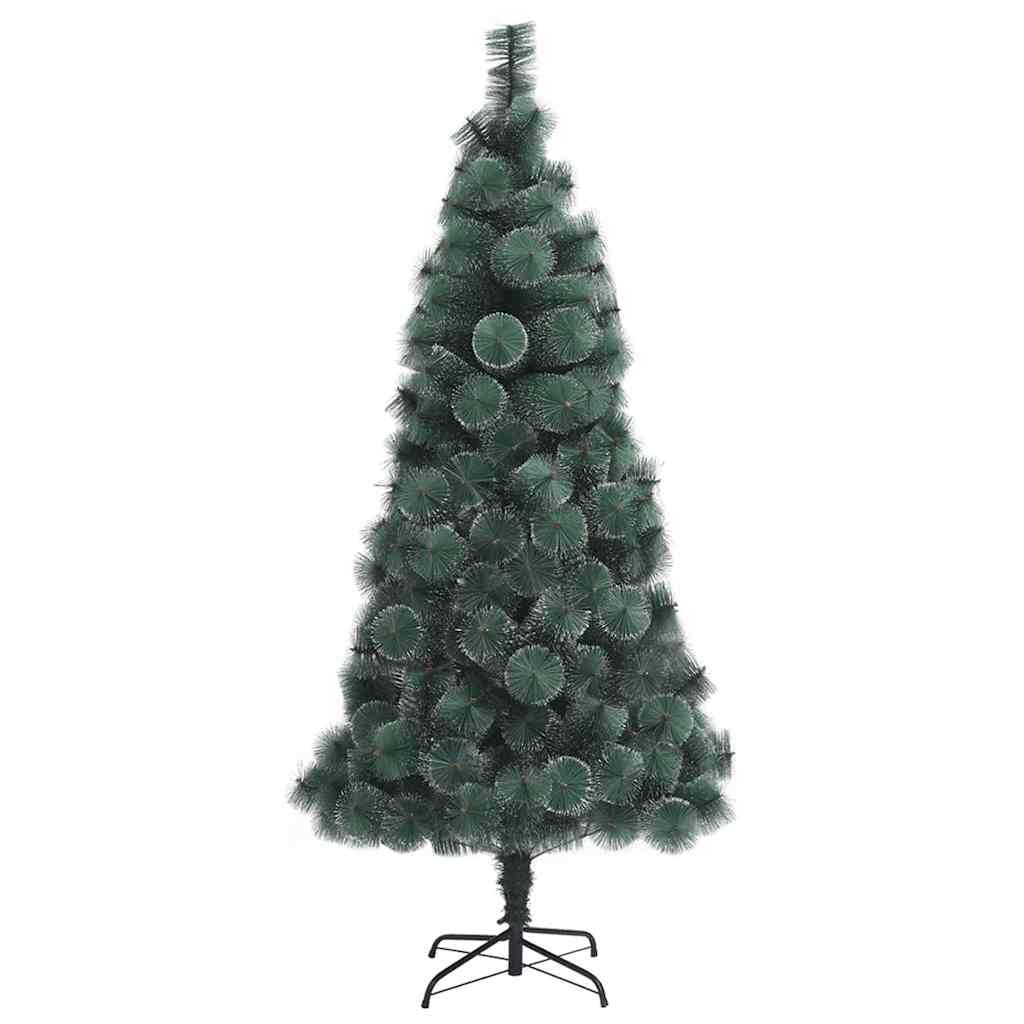 Künstlicher vorbeleuchteter Weihnachtsbaum mit Kugelset 210 cm