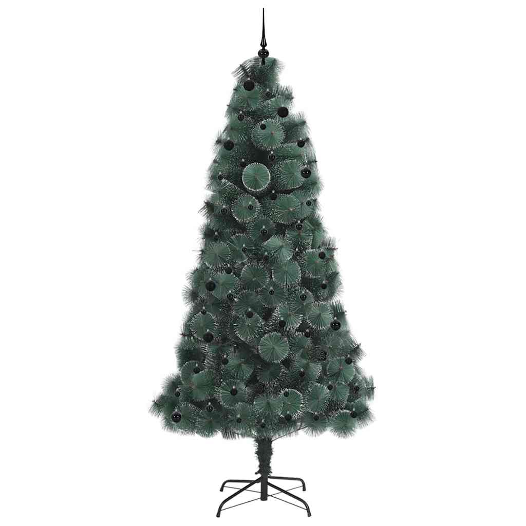 Künstlicher vorbeleuchteter Weihnachtsbaum mit Kugelset 240 cm