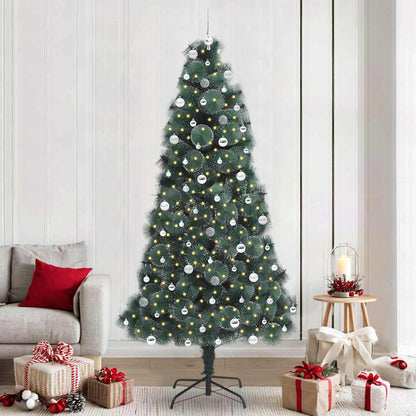 Künstlicher vorbeleuchteter Weihnachtsbaum mit Kugelset Grün