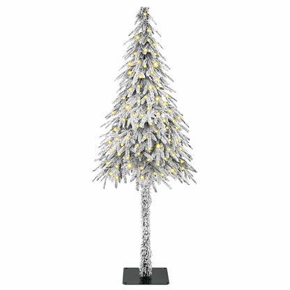 Weihnachtsbaum mit 150 LEDs Weiß 120 cm PE und Stahl