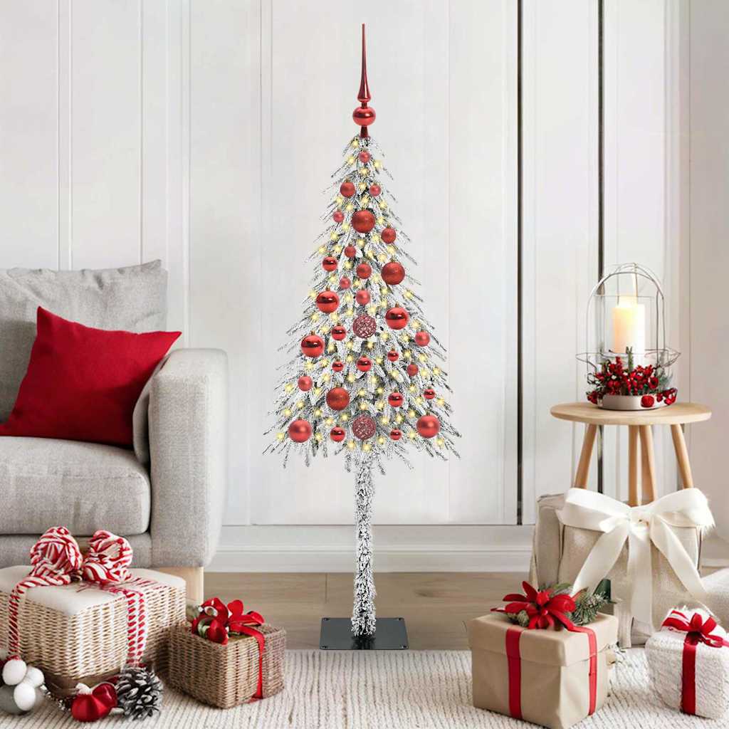 Weihnachtsbaum mit 150 LEDs Weiß 120 cm PE und Stahl