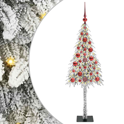 Weihnachtsbaum mit 150 LEDs Weiß 120 cm PE und Stahl